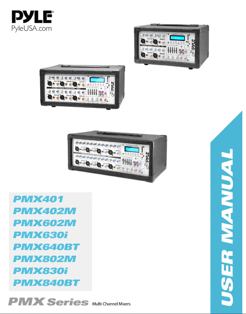 Página 1 del manual Manual de usuario Pyle PMX840BT