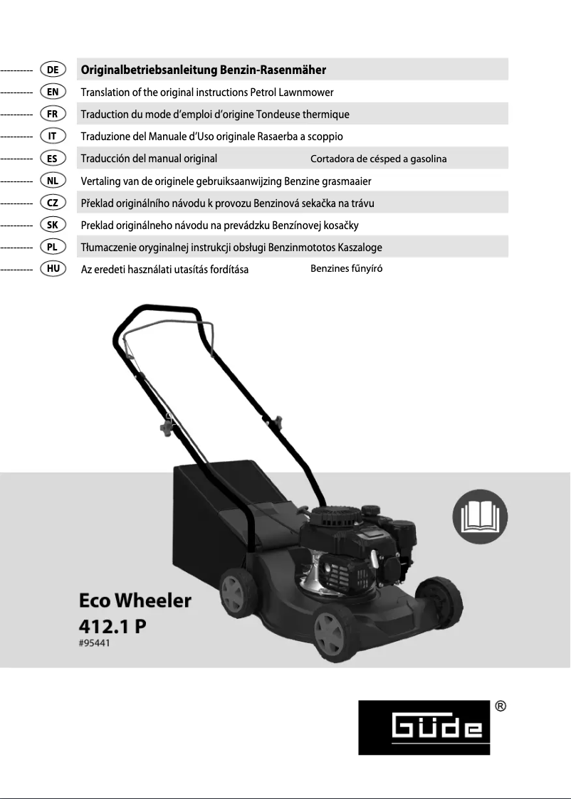 Image de la première page du manuel de l'appareil ECO Wheeler 412.1 P