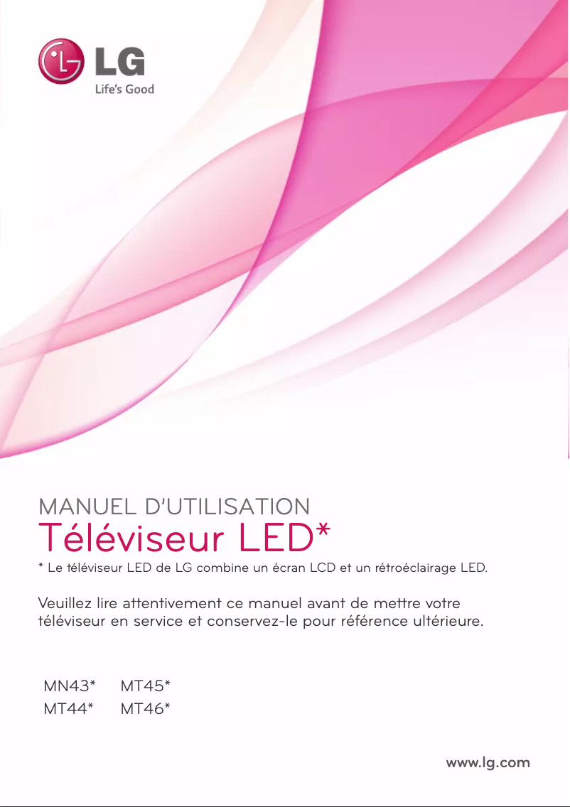 Page 1 de la notice Manuel utilisateur LG 27MT46D