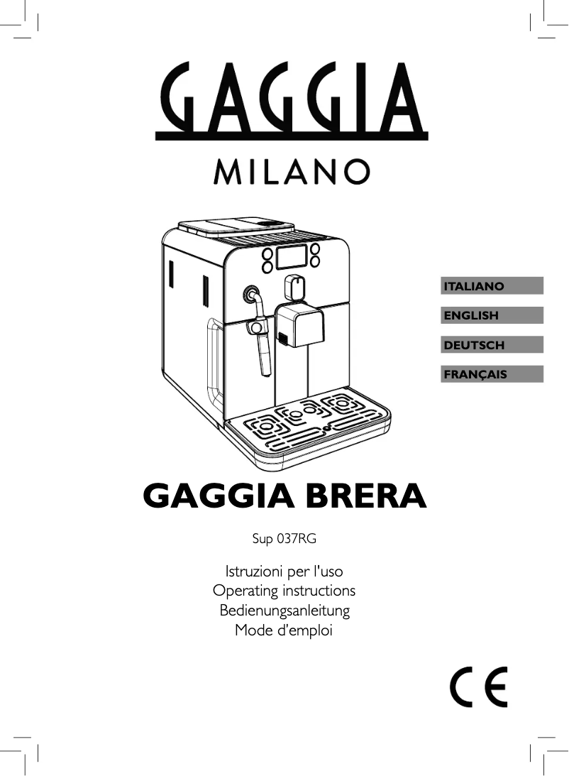 Image de la première page du manuel de l'appareil Brera