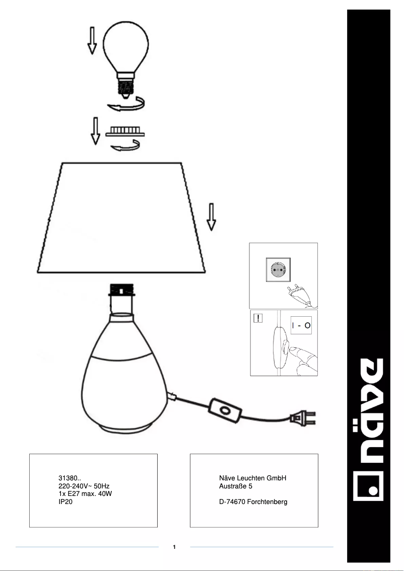 Page n°1 - Manuel utilisateur Näve Grado