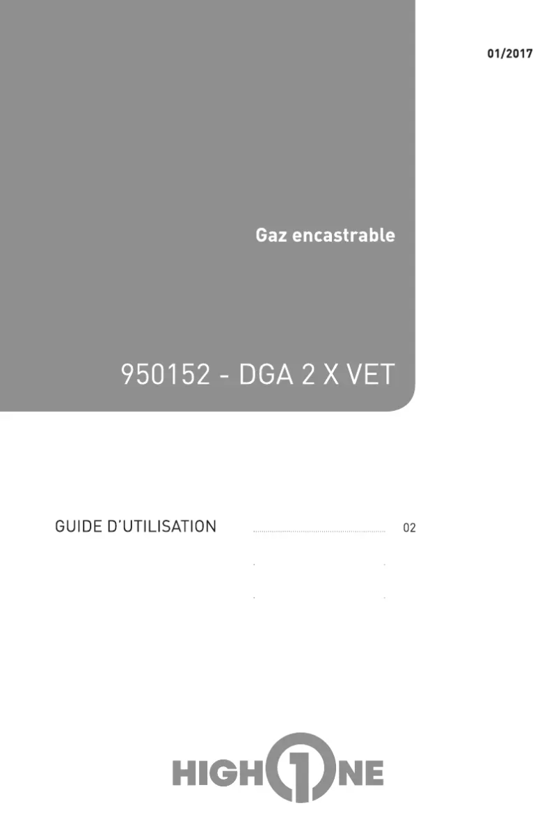 Image de la première page du manuel de l'appareil DGA 2 X VET