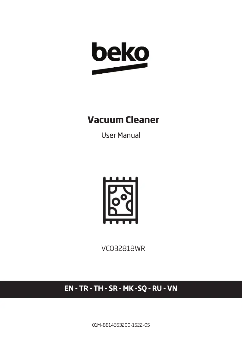 Page 1 de la notice Manuel utilisateur Beko VCO 32818 WR