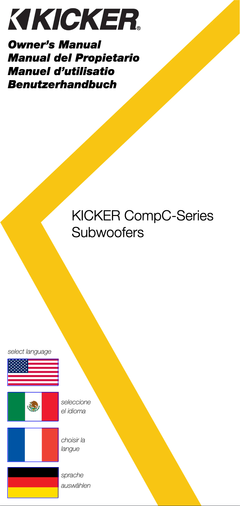 Page 1 de la notice Manuel utilisateur Kicker CompC 50CWCS84