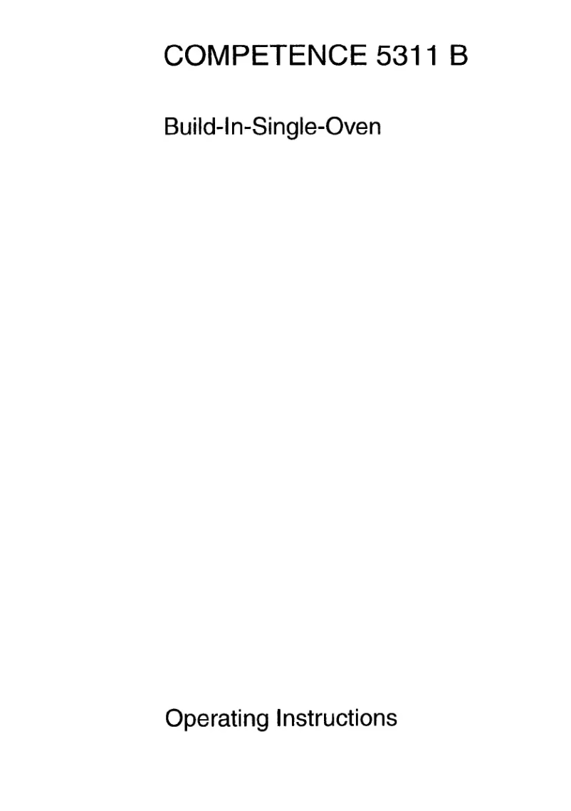 Página 1 del manual Manual de usuario AEG Competence 5311 B m2