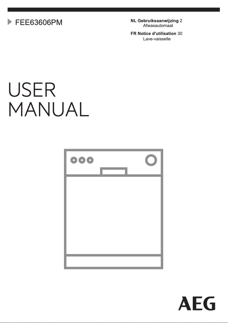 Page n°1 - Manuel utilisateur AEG FEE63606PM