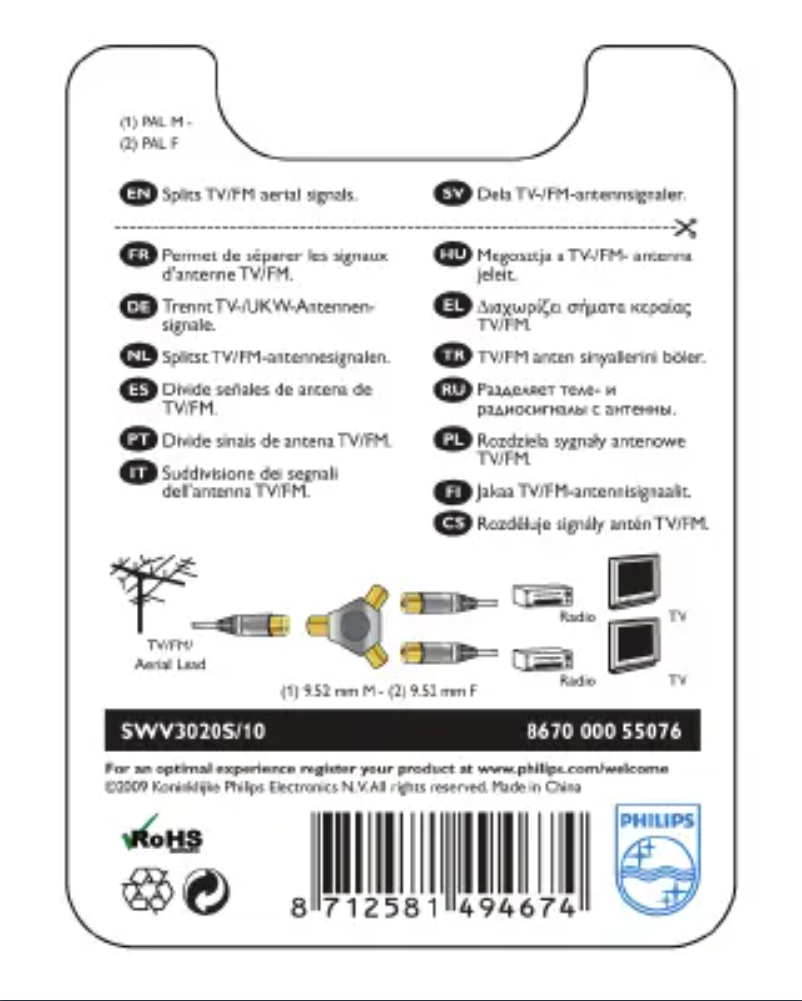 First page image of the manual for SWV3020S