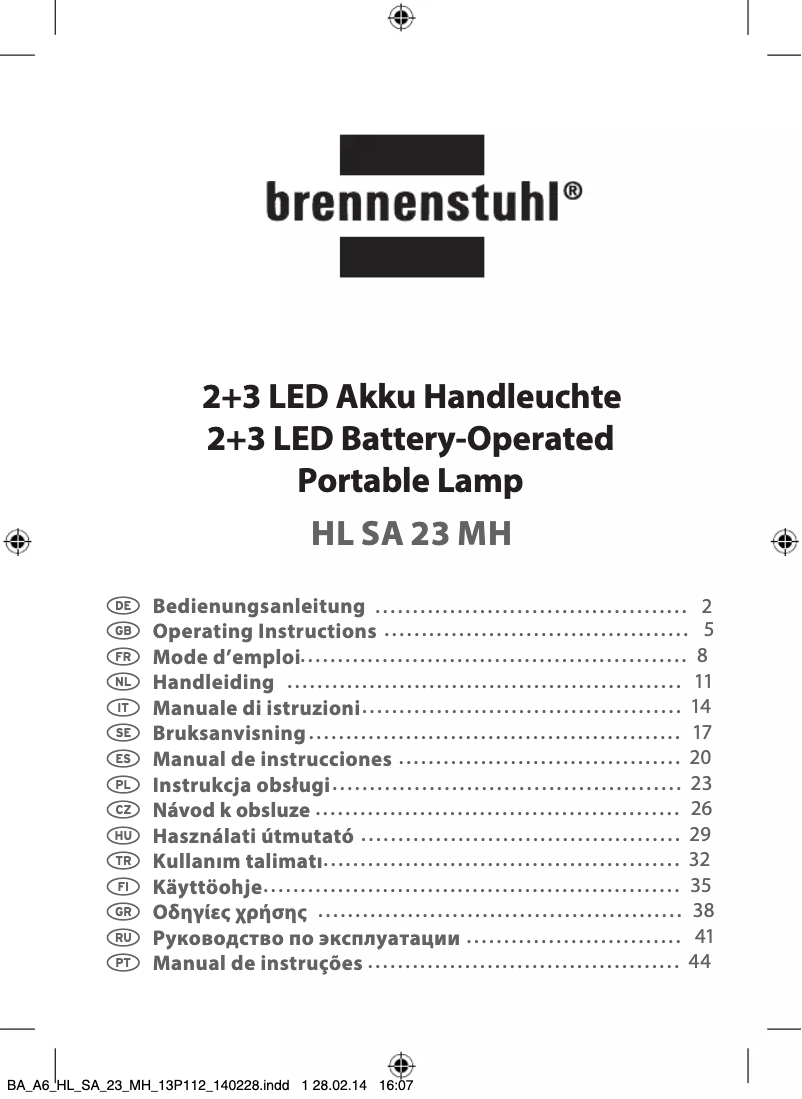 Page 1 de la notice Manuel utilisateur Brennenstuhl 1175430