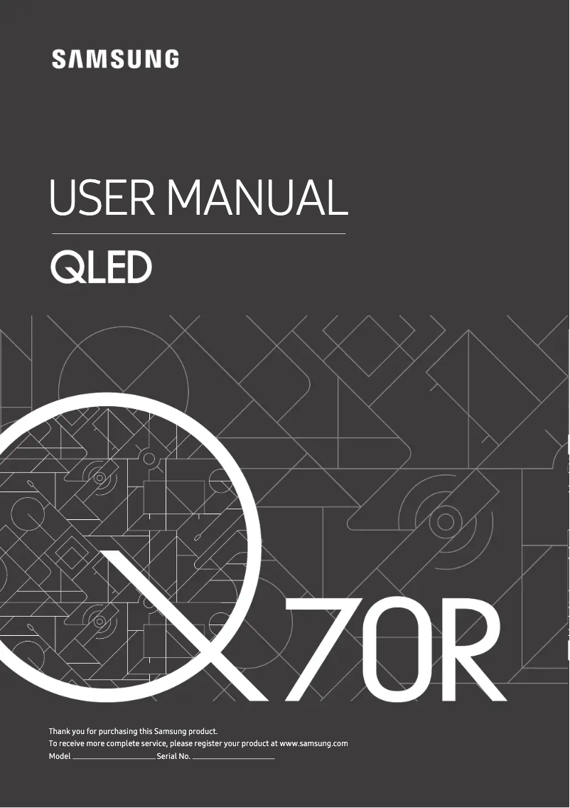 Image de la première page du manuel de l'appareil GQ75Q70RGT