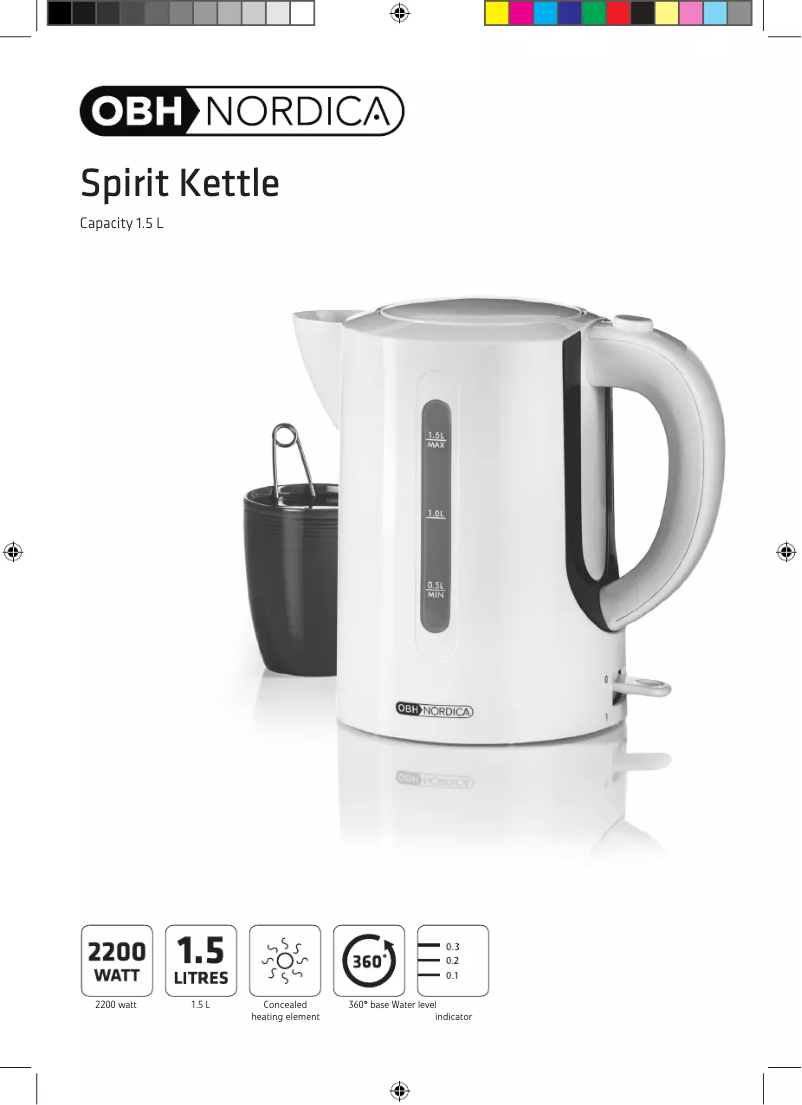 Página 1 del manual Manual de usuario OBH Nordica Spirit 6409