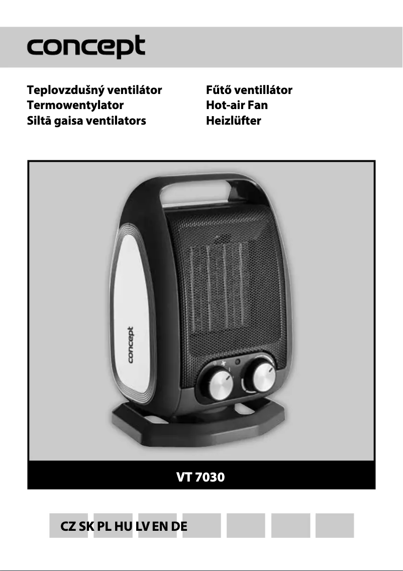 Image de la première page du manuel de l'appareil VT-7030
