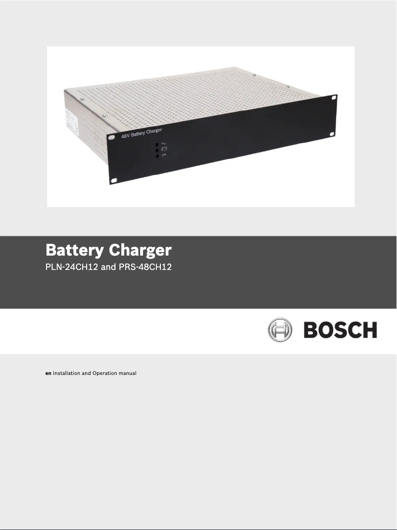 Page 1 de la notice Manuel utilisateur Bosch PLN‑24CH12