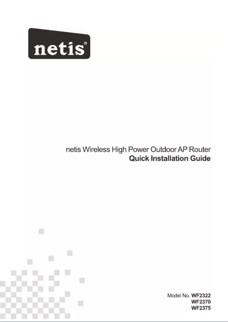 Page n°1 - Mode d'emploi Netis WF2375