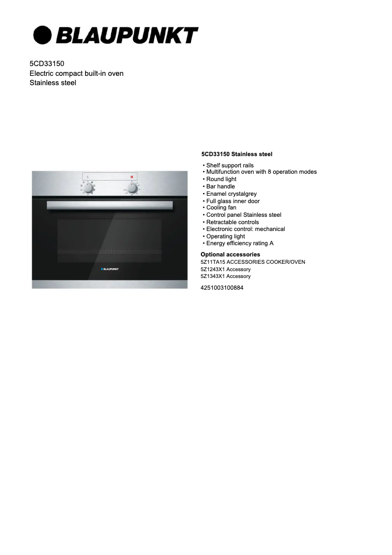 Image de la première page du manuel de l'appareil 5CD33150