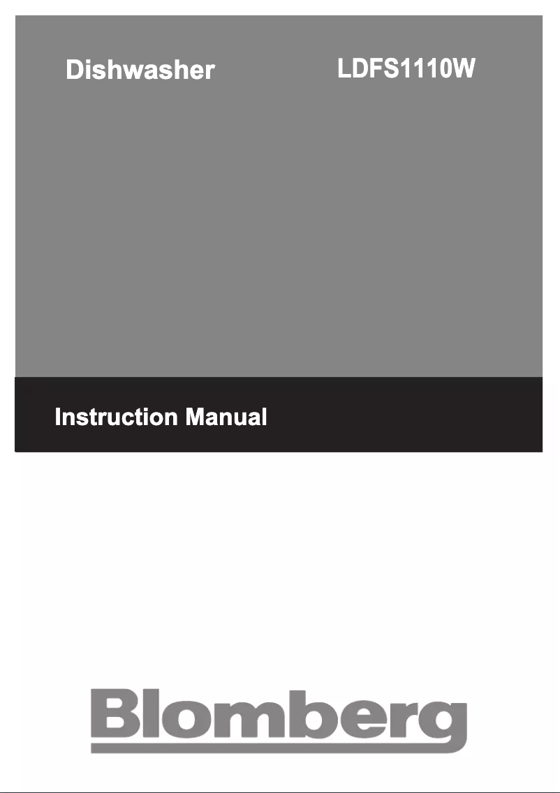 Page n°1 - Manuel utilisateur Blomberg LDFS 1110 W