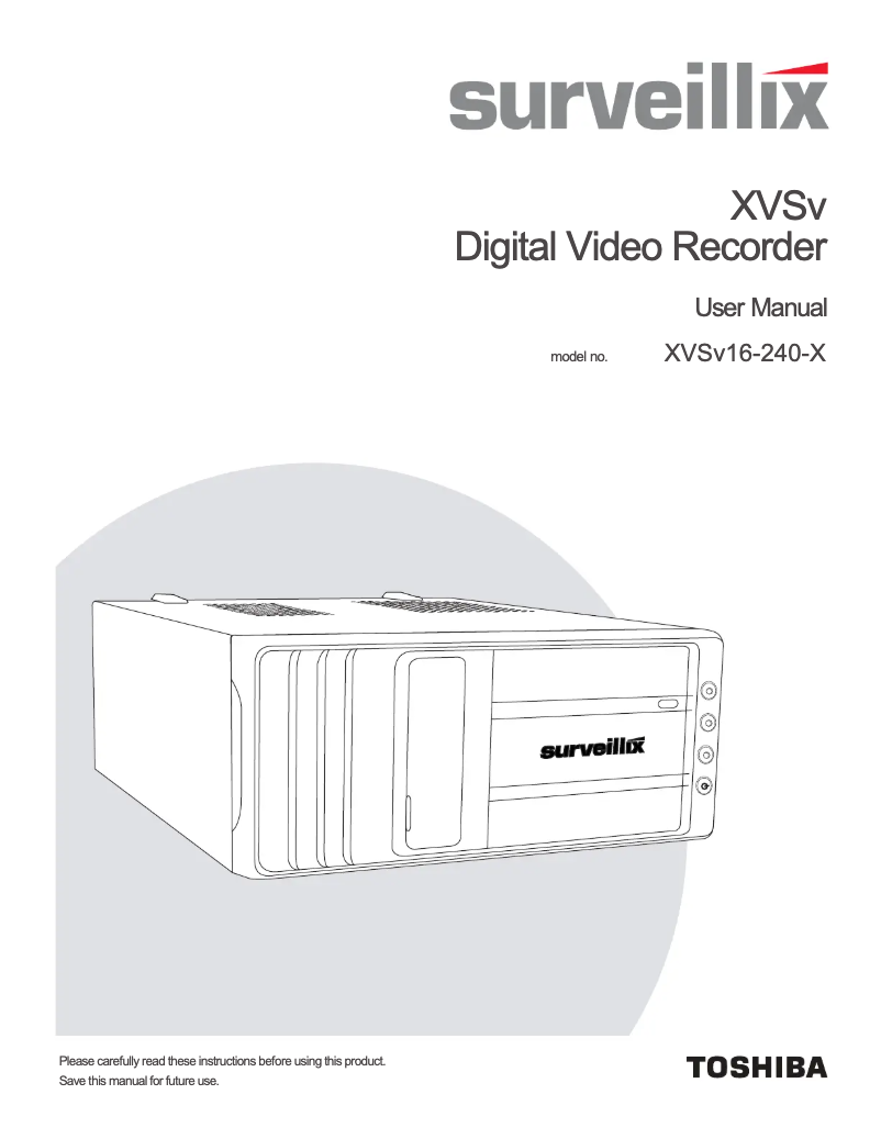 Image de la première page du manuel de l'appareil XVSV