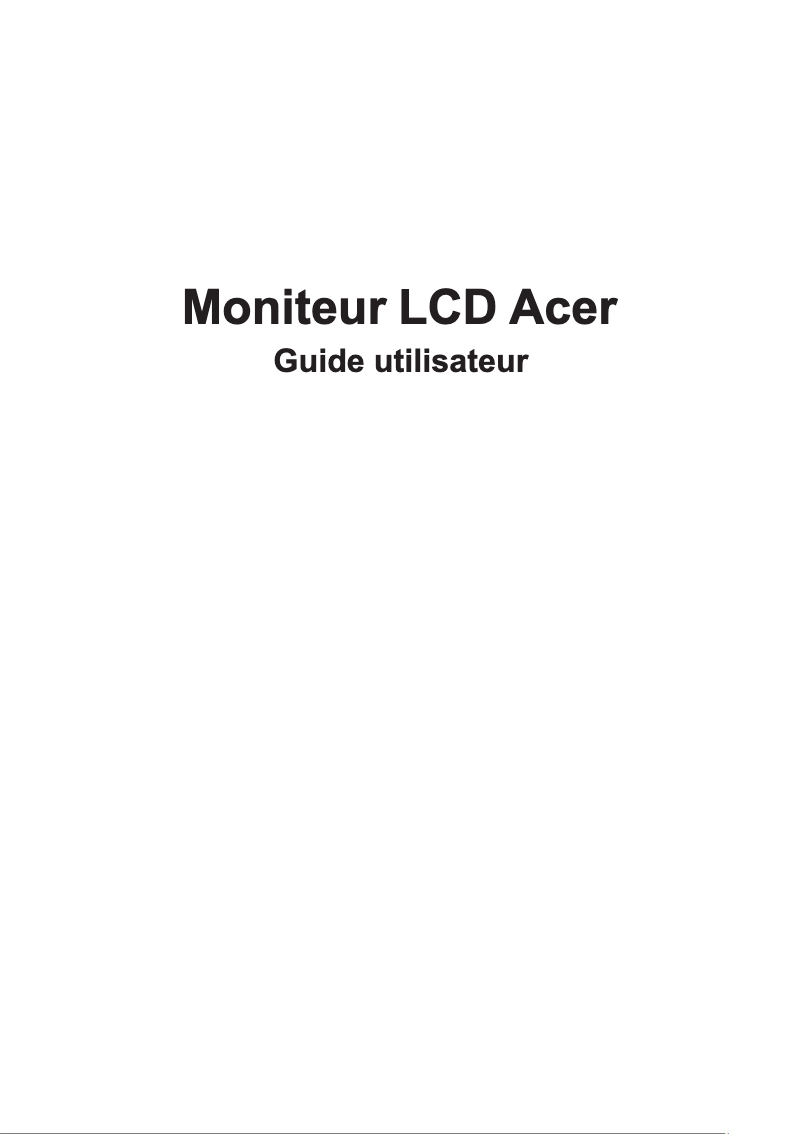 Page 1 de la notice Manuel utilisateur Acer ConceptD CM3271K