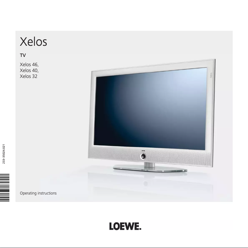 Page n°1 - Manuel utilisateur Loewe Xelos 32