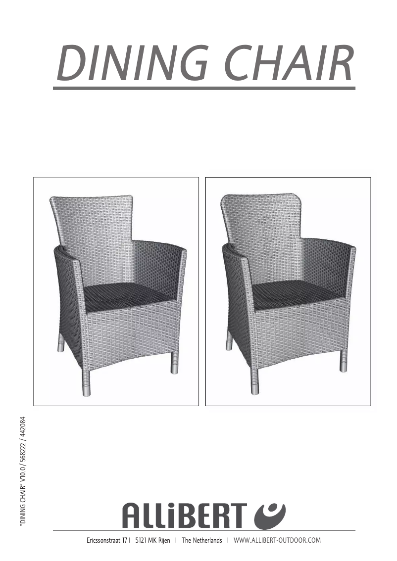 Page 1 de la notice Manuel utilisateur Allibert Rosario