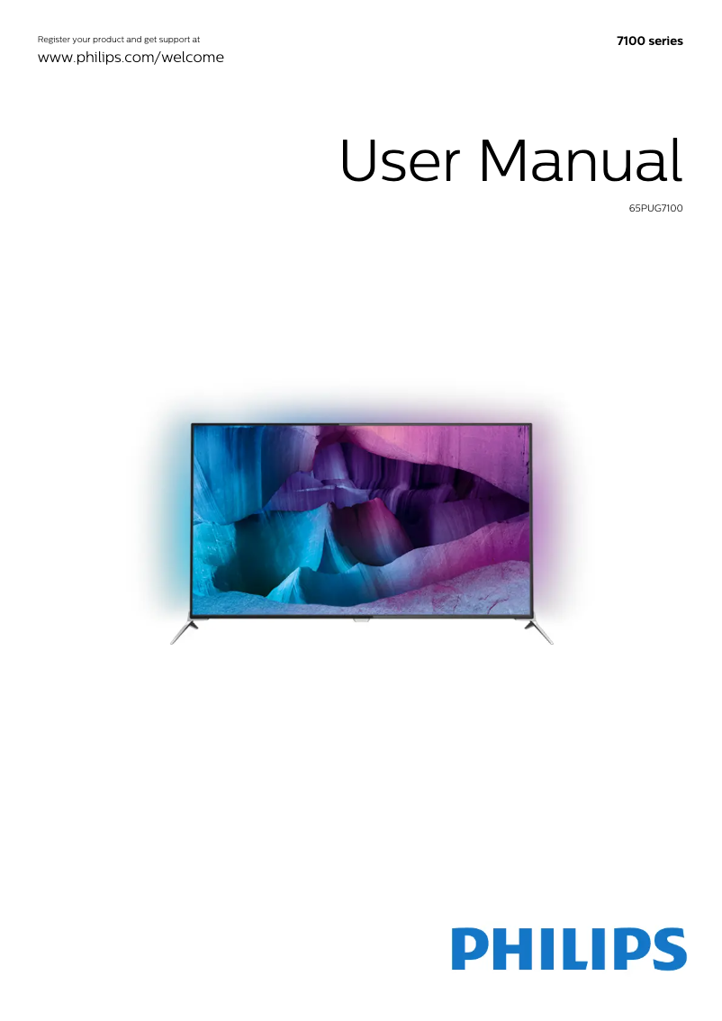 Page n°1 - Manuel utilisateur Philips 65PUG7100