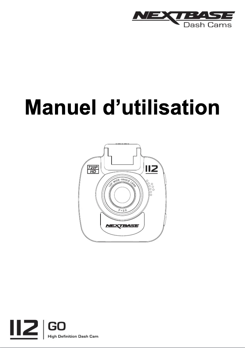 Page 1 de la notice Manuel utilisateur Nextbase In-Car Cam 112