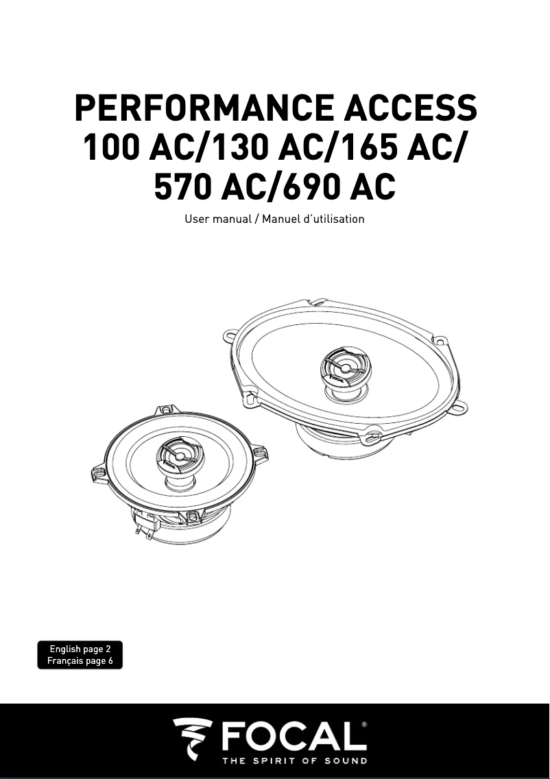 Página 1 del manual Manual de usuario Focal Performance Access 100 AC