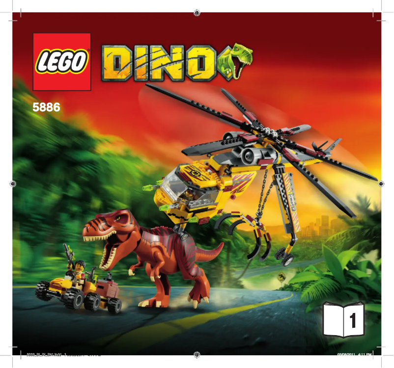 Page 1 de la notice Manuel utilisateur Lego T-Rex Hunter