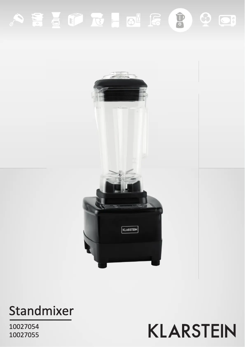 Page n°1 - Manuel utilisateur Klarstein 10027054