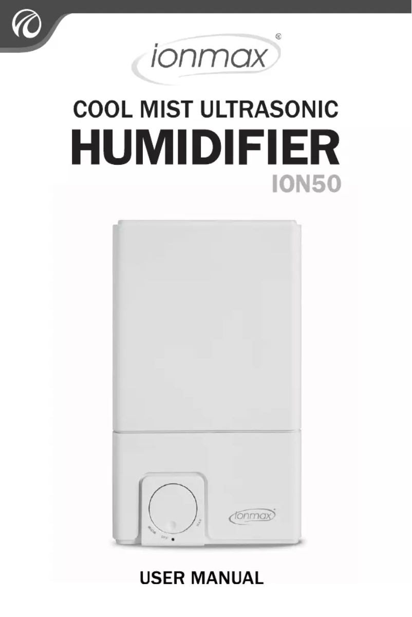 Page n°1 - Manuel utilisateur Ionmax ION50