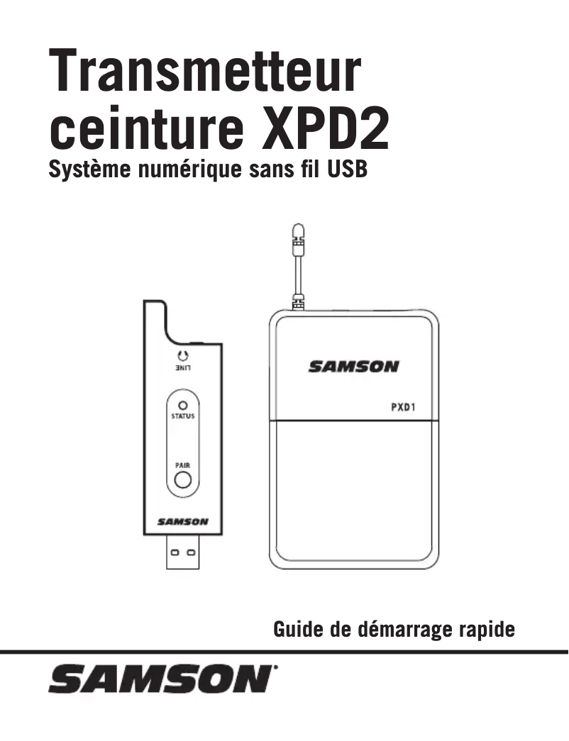 Page n°1 - Manuel utilisateur Samson XPD2