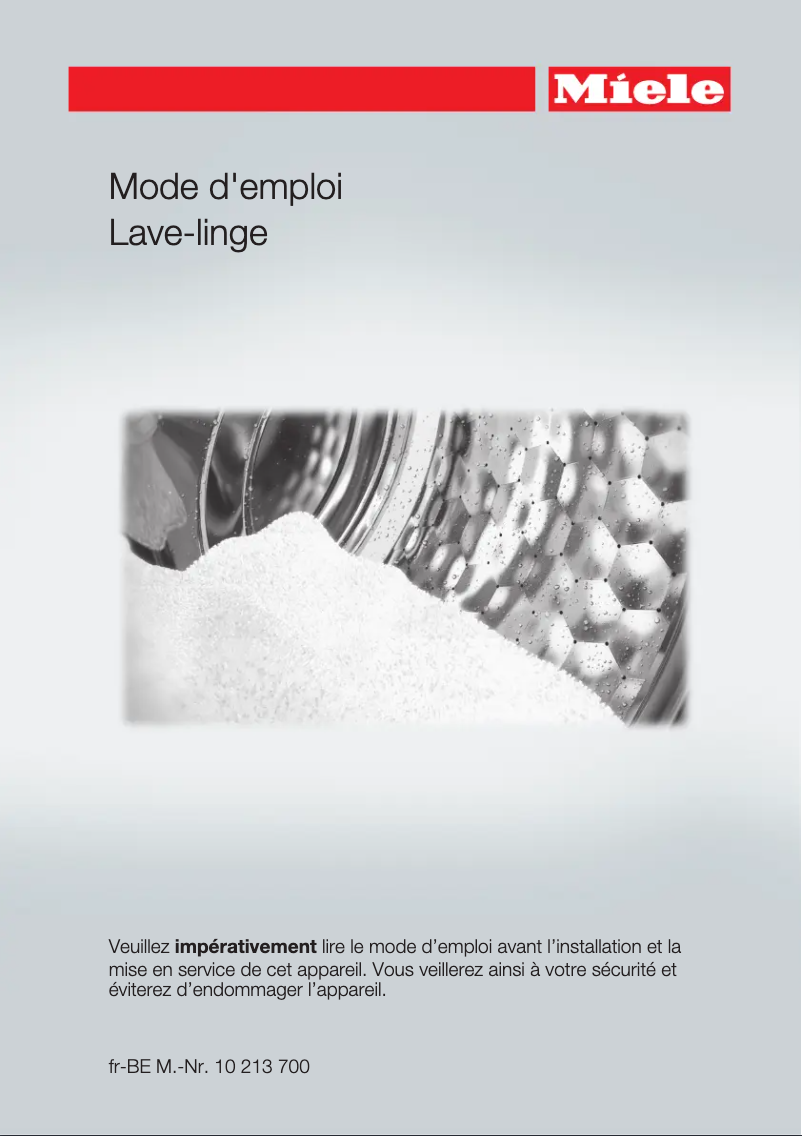 Page n°1 - Manuel utilisateur Miele WDA 201 WPM