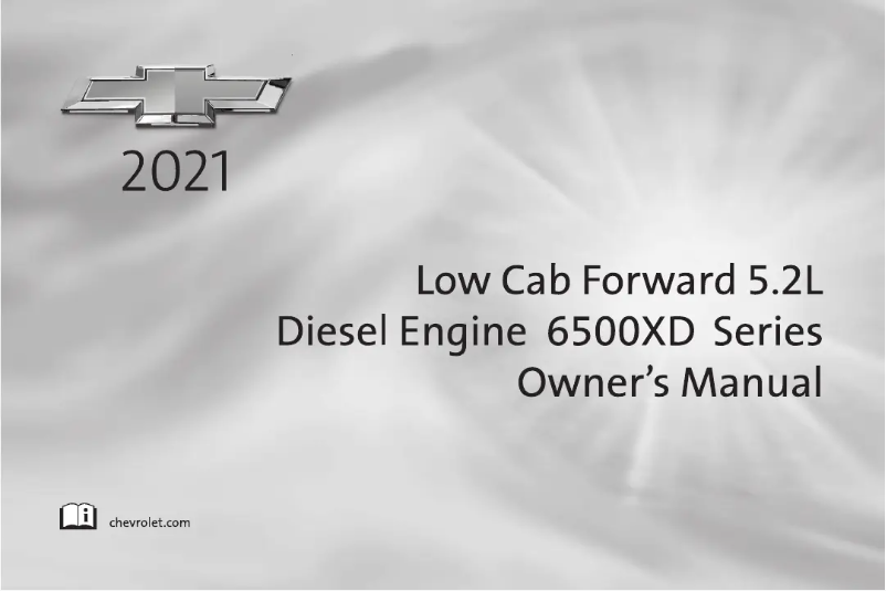 Page 1 de la notice Manuel utilisateur Chevrolet Commercial (2021)