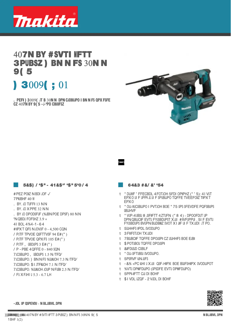 Image de la première page du manuel de l'appareil HR009G