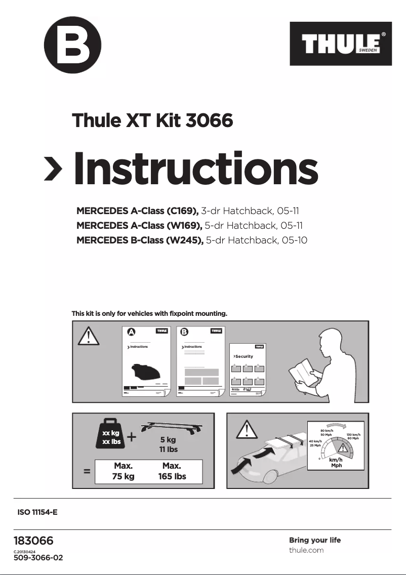 Image de la première page du manuel de l'appareil XT Kit 3066