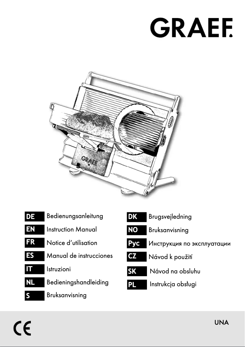 Page 1 de la notice Manuel utilisateur Graef UNA 98