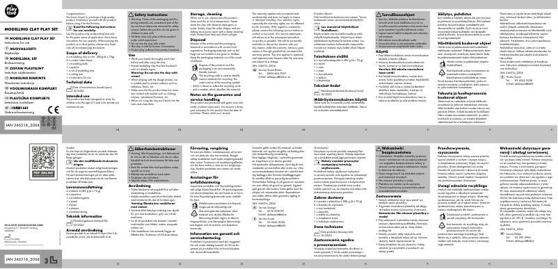 Page 1 de la notice Manuel utilisateur Playtive IAN 346316