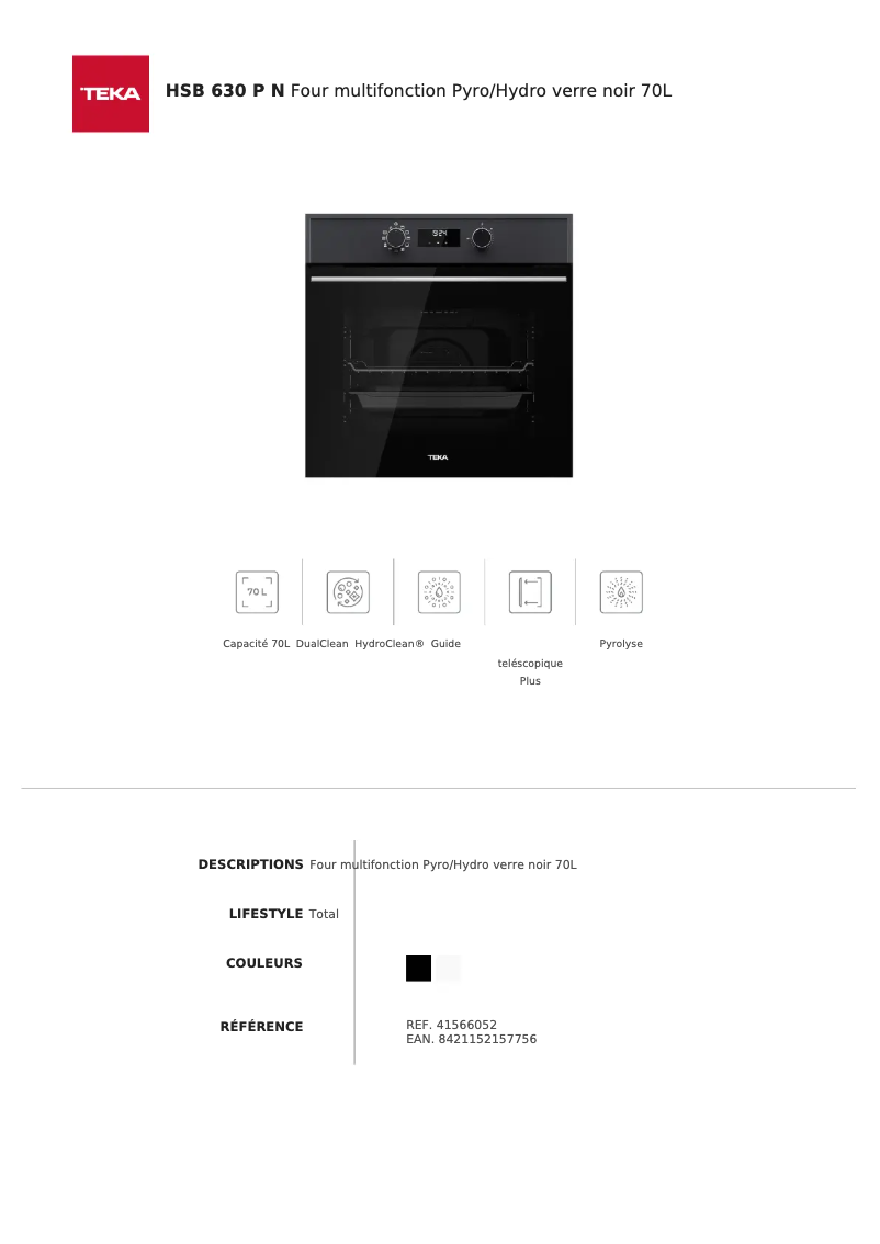 Image de la première page du manuel de l'appareil HSB 630 P N