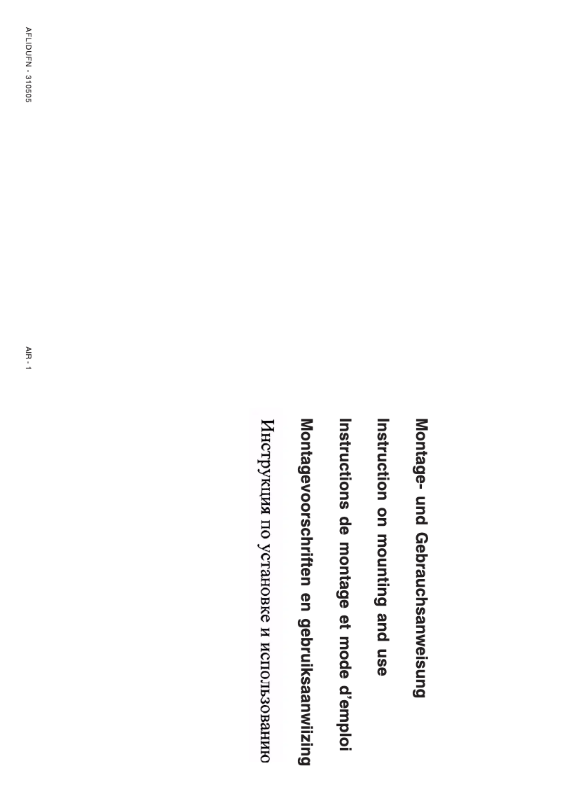 Page 1 de la notice Manuel utilisateur Rosieres RDR91VV