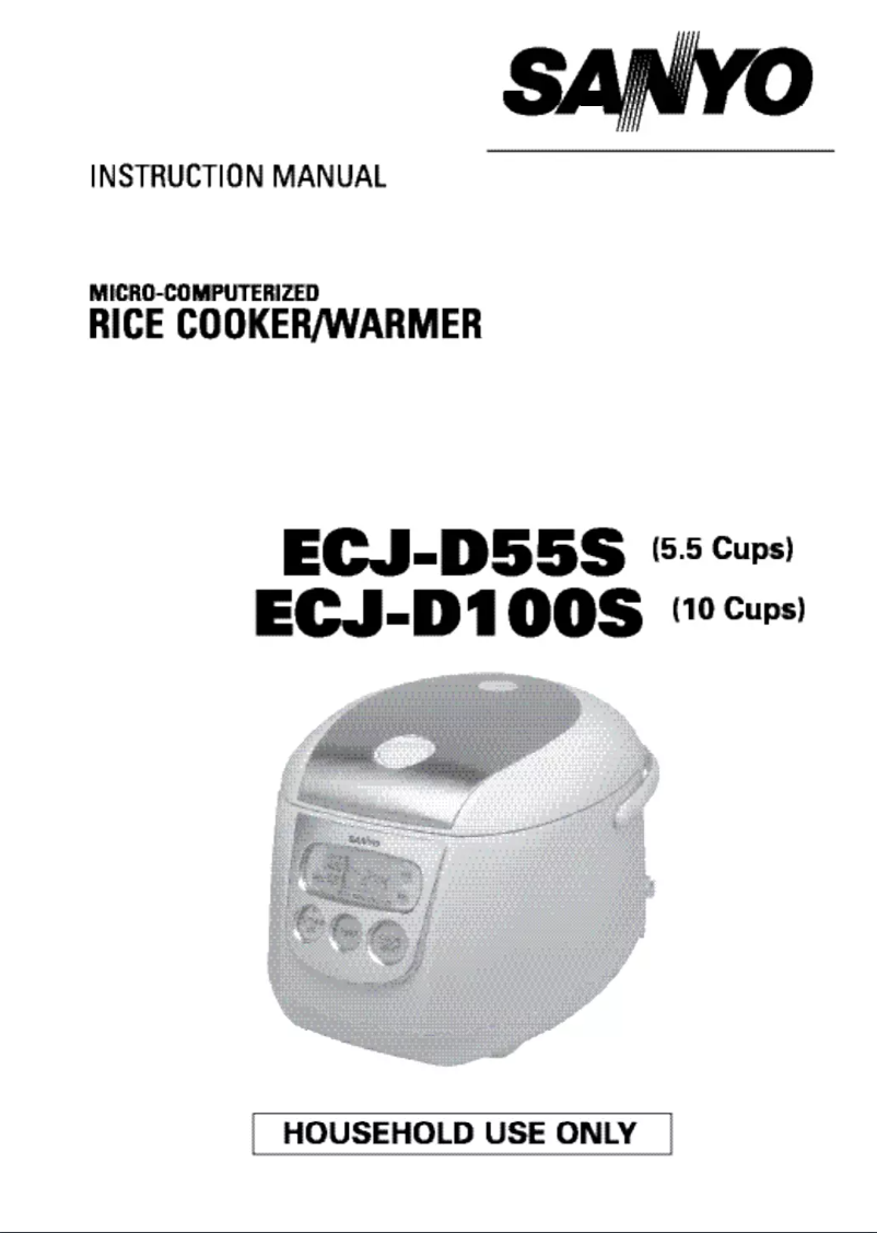 Page 1 de la notice Manuel utilisateur Sanyo ECJ-D55S