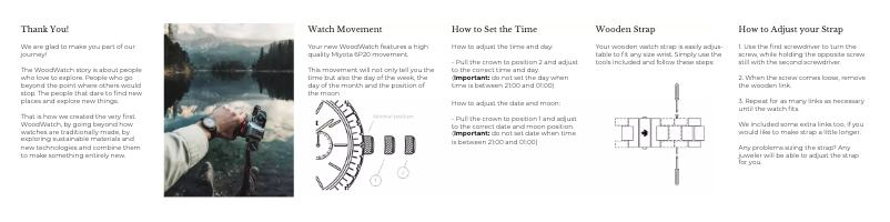 Page 1 de la notice Manuel utilisateur WoodWatch Night Gaze
