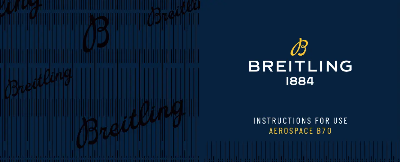 Page n°1 - Manuel utilisateur Breitling Aerospace B70 Orbiter