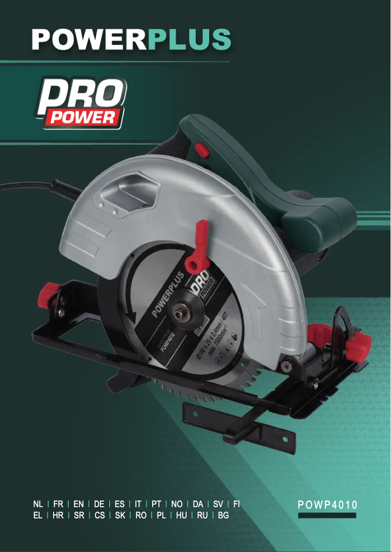 Page 1 de la notice Manuel utilisateur PowerPlus POWP4010