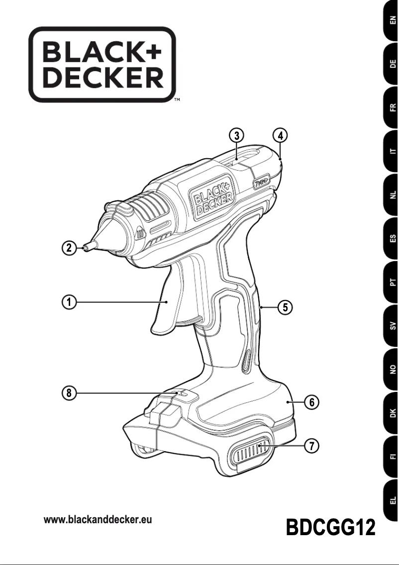 Page n°1 - Manuel utilisateur Black & Decker BDCGG12