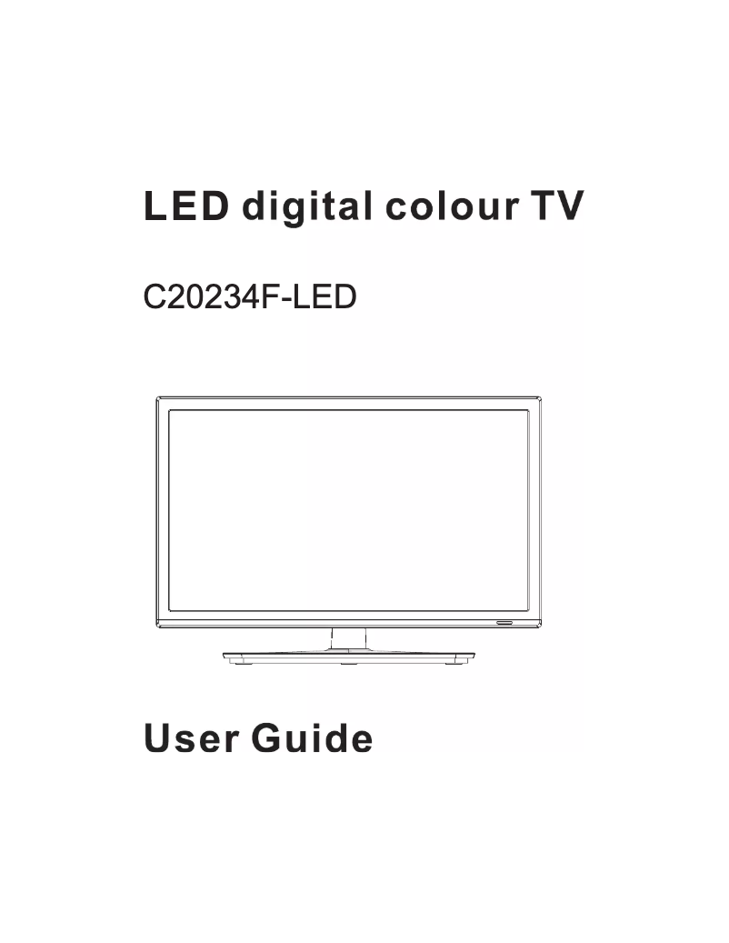 Page 1 de la notice Manuel utilisateur Cello C20234F