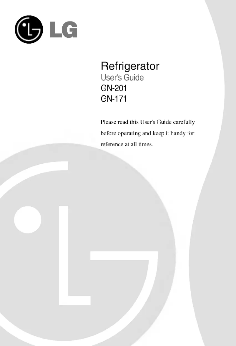 Page n°1 - Manuel utilisateur LG GN-201QL