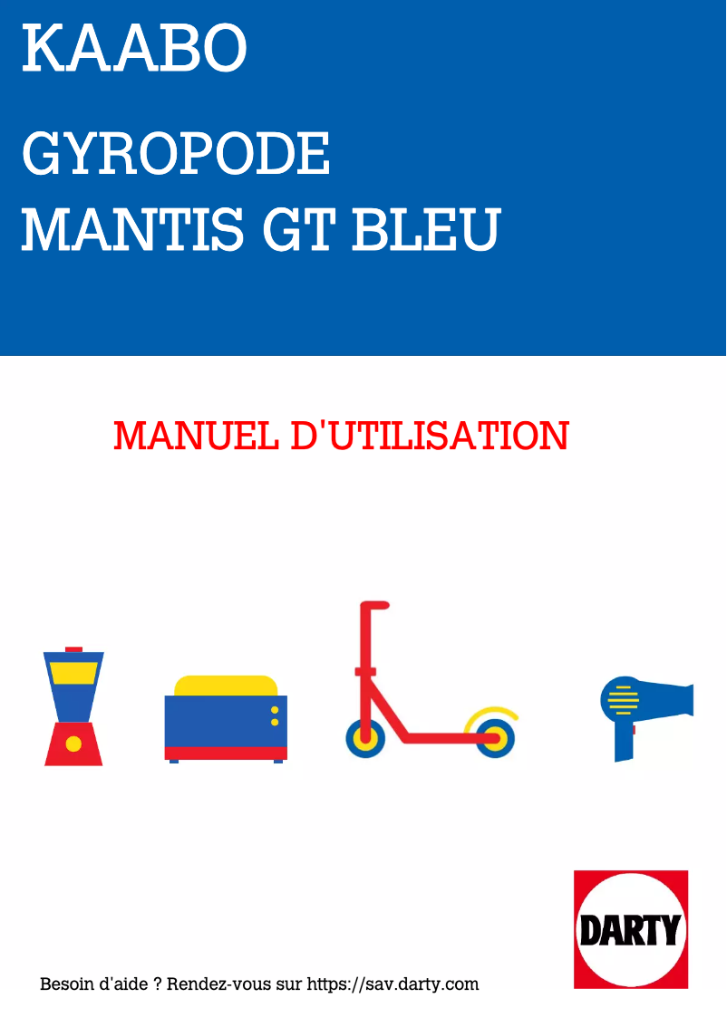 Page 1 de la notice Manuel utilisateur Kaboo Mantis K800