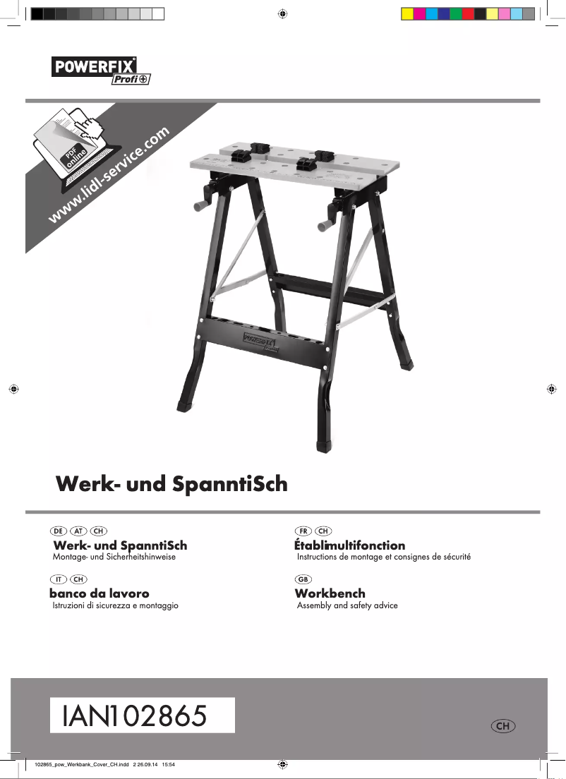 Page n°1 - Manuel utilisateur Powerfix IAN 102865