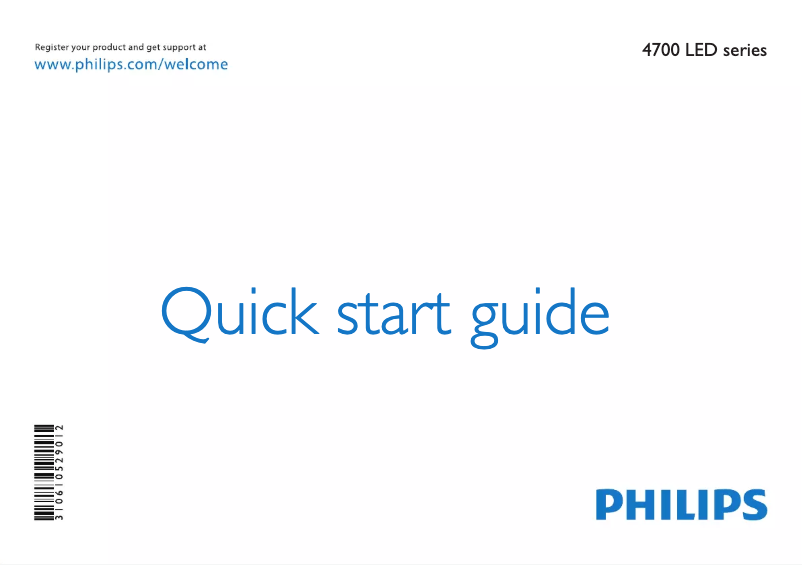 Page 1 de la notice Manuel utilisateur Philips 46PFL4707G