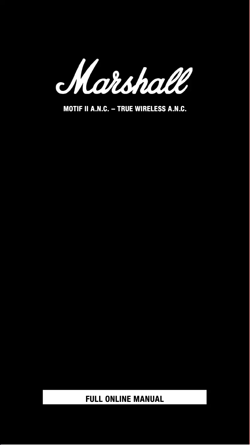 Image de la première page du manuel de l'appareil Motif II A.N.C.