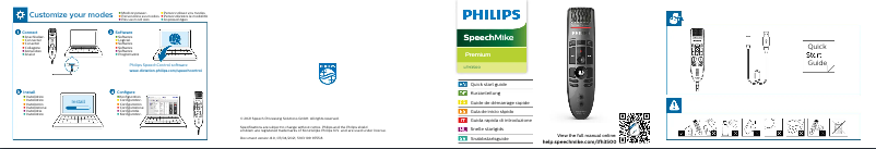 Page n°1 - Manuel utilisateur Philips SpeechMike Premium LFH3500